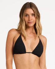 BILLABONG WOMENS SUMMER HIGH REMI TRI BIKINI TOP – BLACK SANDS