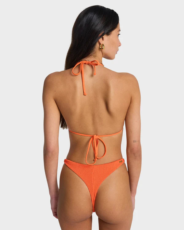 BILLABONG WOMENS SUMMER HIGH REMI TRIANGLE BIKINI TOP HOT CORAL SWIM