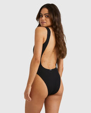 BILLABONG WOMENS SUMMER HIGH TANKER ONE PIECE SWIMSUIT – BLACK SANDS
