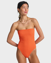 BILLABONG WOMENS SUMMER HIGH TULLY ONE PIECE HOT CORAL SURF SWIMSUIT