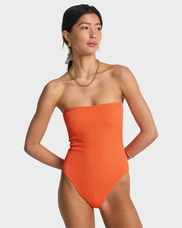 BILLABONG WOMENS SUMMER HIGH TULLY ONE PIECE HOT CORAL SURF SWIMSUIT