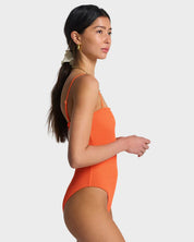 BILLABONG WOMENS SUMMER HIGH TULLY ONE PIECE HOT CORAL SURF SWIMSUIT