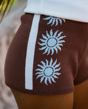 BILLABONG WOMENS SUN SHADOW ELASTIC WAIST SHORTS – ESPRESSO