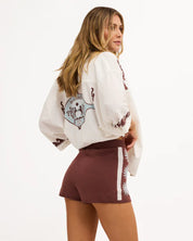 BILLABONG WOMENS SUN SHADOW ELASTIC WAIST SHORTS – ESPRESSO