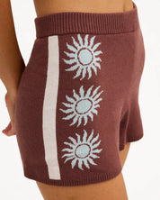 BILLABONG WOMENS SUN SHADOW ELASTIC WAIST SHORTS – ESPRESSO