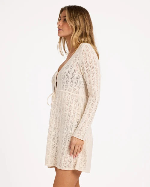 BILLABONG WOMENS SUNDEW MINI DRESS – SEA SALT