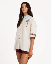 BILLABONG WOMENS SURF COWGIRL SHIRT – SALT CRYSTAL