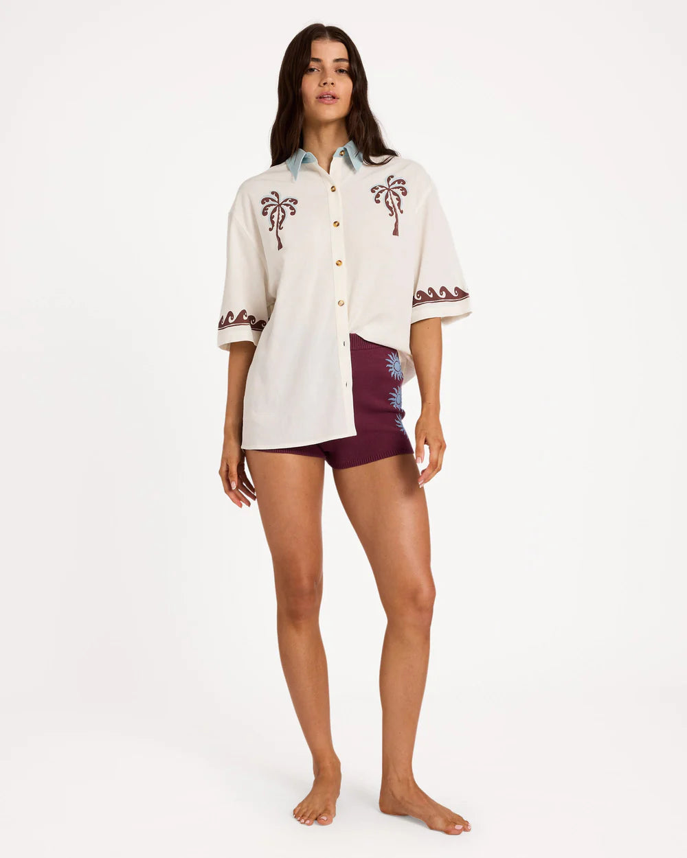 BILLABONG WOMENS SURF COWGIRL SHIRT – SALT CRYSTAL
