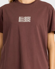 BILLABONG WOMENS SURF HIGH T SHIRT TEAK COASTAL EVERYDAY SUMMER TEE