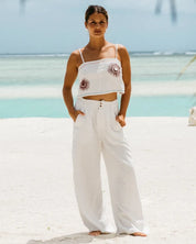 BILLABONG WOMENS TAILOR MADE PANTS – SALT CRYSTAL