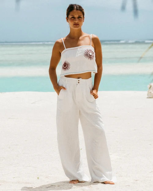 BILLABONG WOMENS TAILOR MADE PANTS – SALT CRYSTAL