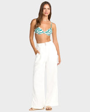 BILLABONG WOMENS TAILOR MADE PANTS – SALT CRYSTAL