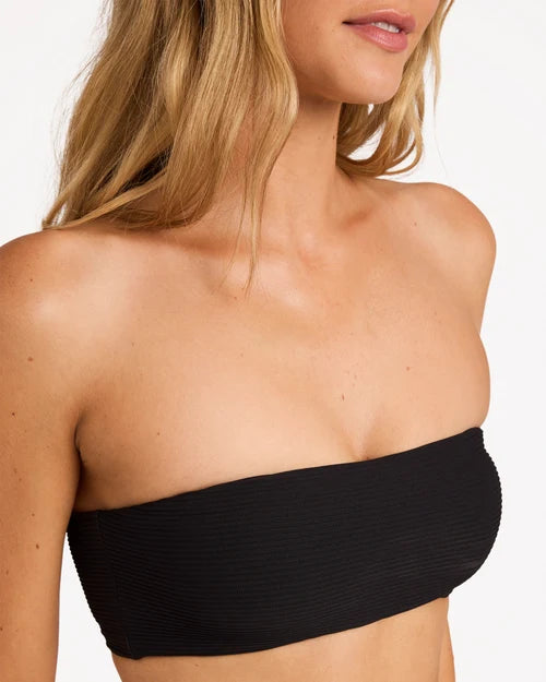 BILLABONG WOMENS TANLINES TULLY TUBE BIKINI TOP – BLACK