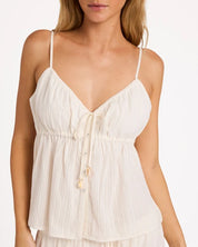 BILLABONG WOMENS TILL DAWN CAMISOLE TOP – SALT CRYSTAL