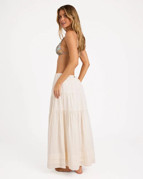 BILLABONG WOMENS TILL DAWN MAXI SKIRT – SALT CRYSTAL