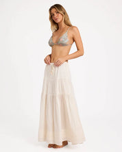 BILLABONG WOMENS TILL DAWN MAXI SKIRT – SALT CRYSTAL