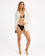 BILLABONG WOMENS WANDERED LONG SLEEVE SHIRT – SALT CRYSTAL