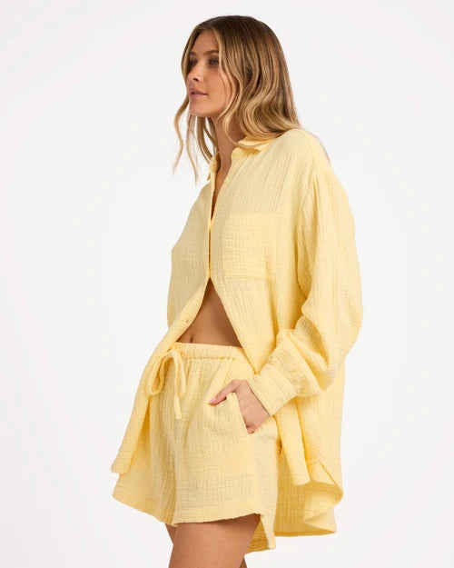 BILLABONG WOMENS WANDERER LONG SLEEVE SHIRT – SUNLIGHT