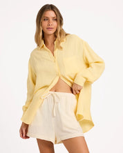 BILLABONG WOMENS WANDERER LONG SLEEVE SHIRT – SUNLIGHT