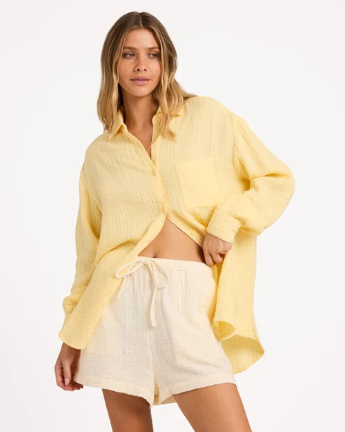 BILLABONG WOMENS WANDERER LONG SLEEVE SHIRT – SUNLIGHT