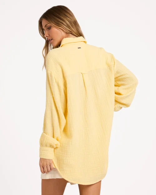 BILLABONG WOMENS WANDERER LONG SLEEVE SHIRT – SUNLIGHT