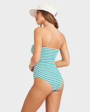 BILLABONG WOMENS WAVEY DAZE SUMMER ONE PIECE SWIMSUIT (DEEP SEA)