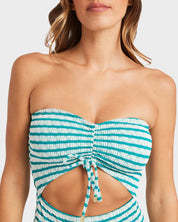 BILLABONG WOMENS WAVEY DAZE SUMMER ONE PIECE SWIMSUIT (DEEP SEA)