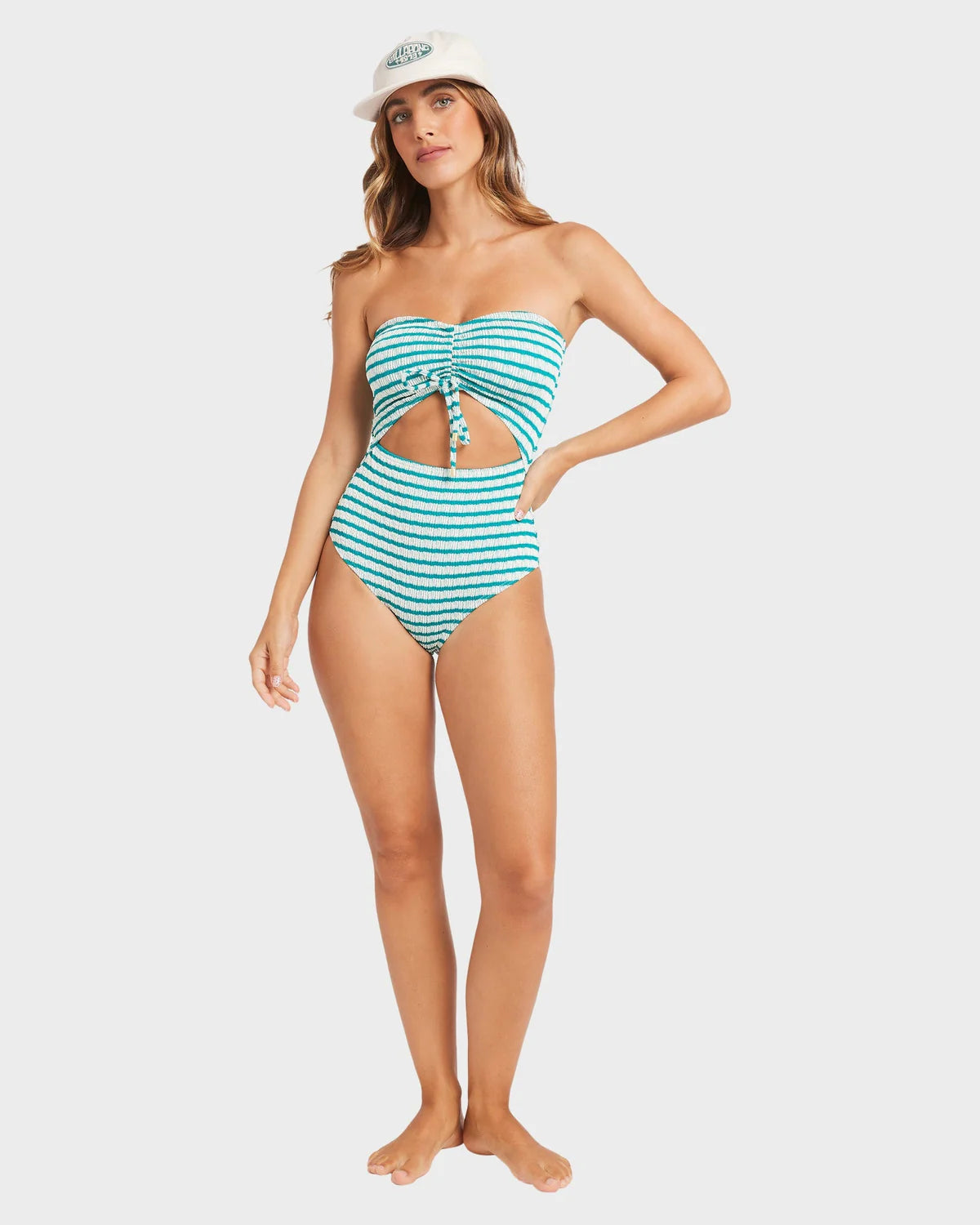 BILLABONG WOMENS WAVEY DAZE SUMMER ONE PIECE SWIMSUIT (DEEP SEA)