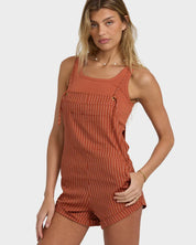 BILLABONG WOMENS WILD PURSUIT OVERALLS (STRIPE)