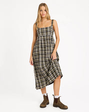 BILLABONG WOMENS WONDERS MIDI DRESS – BLACK SANDS
