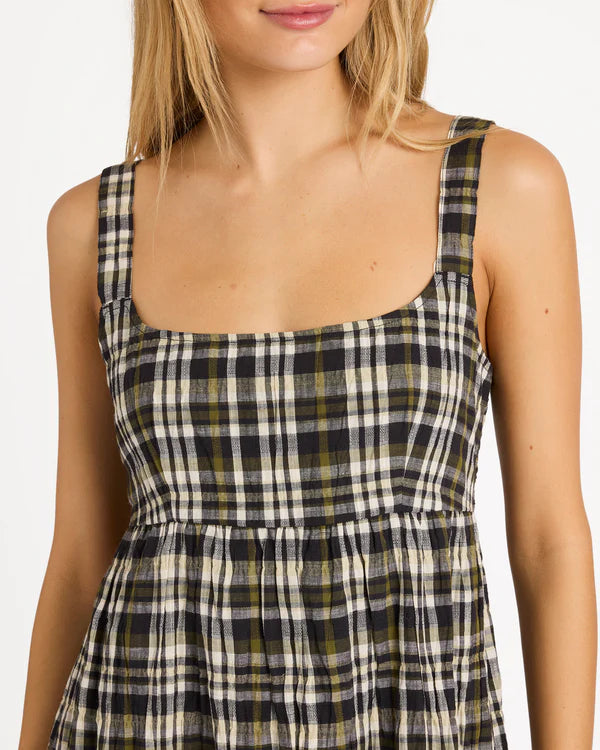 BILLABONG WOMENS WONDERS MIDI DRESS – BLACK SANDS