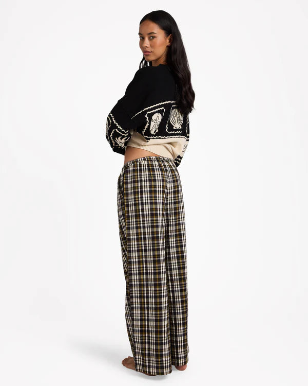 BILLABONG WONDERS ELASTIC WAIST PANTS – BLACK SANDS