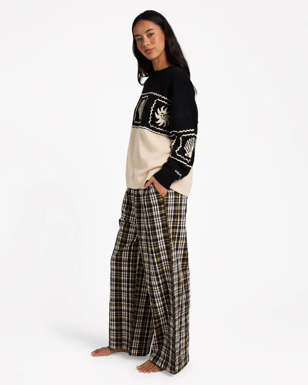BILLABONG WONDERS ELASTIC WAIST PANTS – BLACK SANDS
