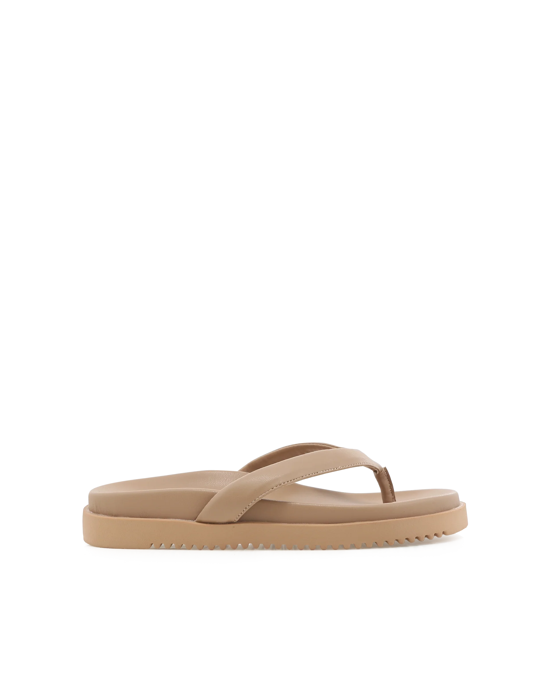 BILLINI ARMANI PLATFORM THONG SANDALS - CLAY