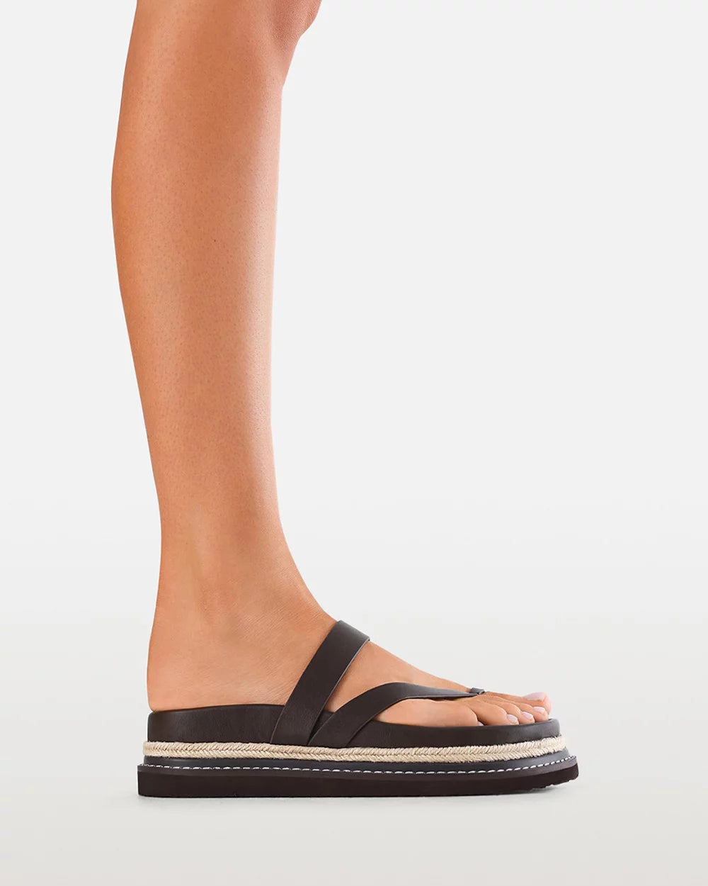 BILLINI AVERYELLE FLATFORM SLIDES - CHOCOLATE