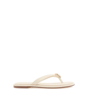 BILLINI BRYDIE EMBELLISHED THONG SANDALS - BONE