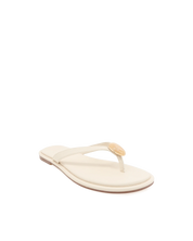 BILLINI BRYDIE EMBELLISHED THONG SANDALS - BONE