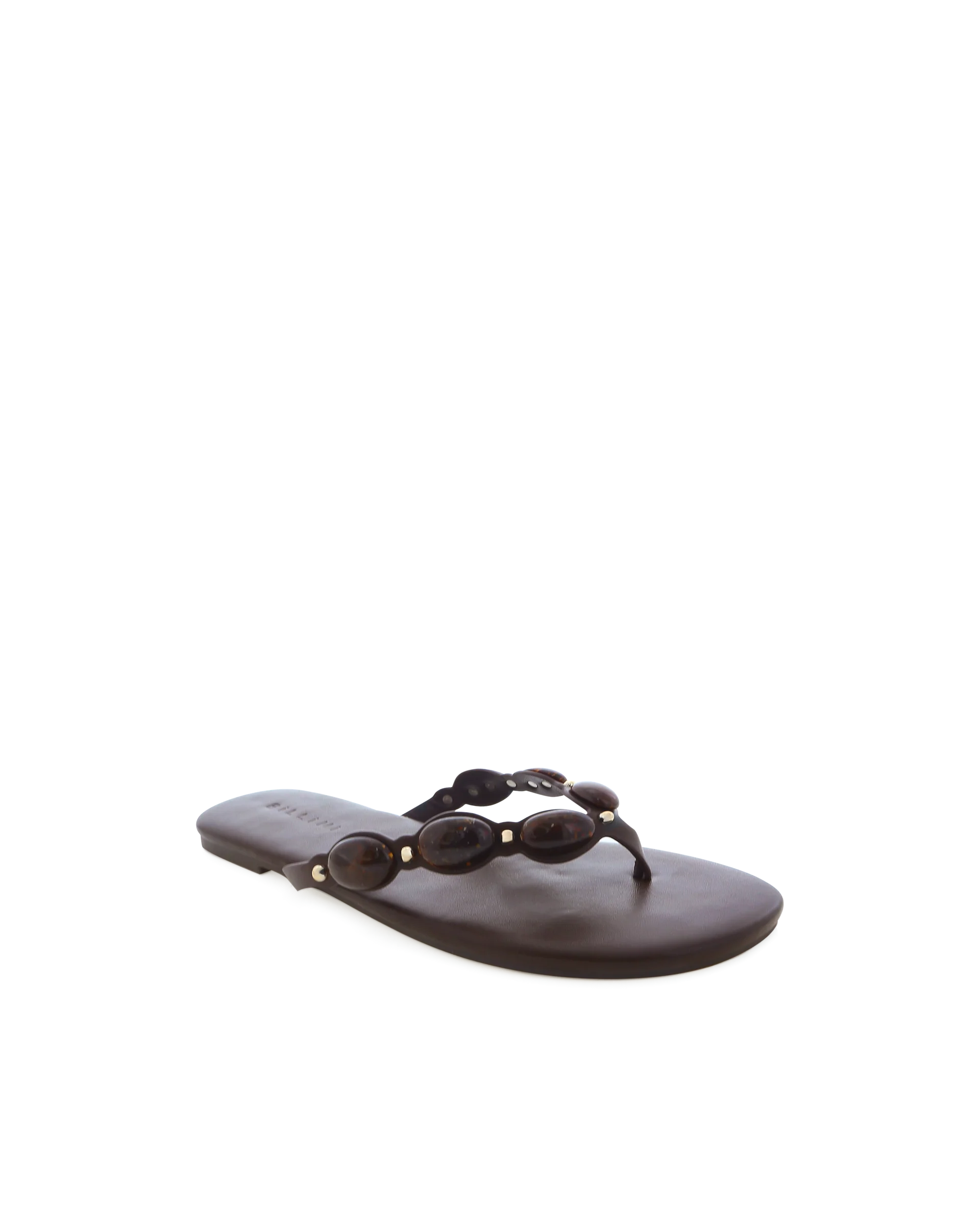 BILLINI FARASHA GEM THONG SANDALS - CHOCOLATE