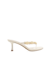 BILLINI GEMA GEM THONG HEELS - BONE