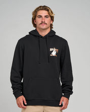 THE MAD HUEYS BOGEYMAN HOODED PULLOVER MEN’S FLEECE HOODIE GLOW PRINT BLACK