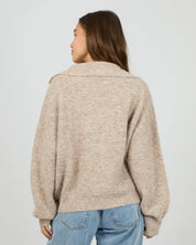 SILENT THEORY BONNIE KNIT QUARTER ZIP JUMPER