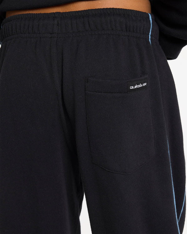 QUIKSILVER BOYS 8-16 PANELLED TRACK PANTS BLACK