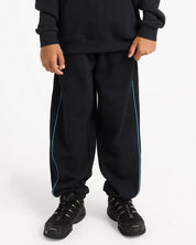 QUIKSILVER BOYS 8-16 PANELLED TRACK PANTS BLACK
