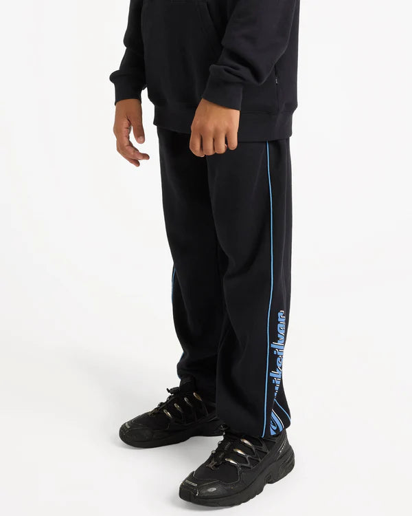 QUIKSILVER BOYS 8-16 PANELLED TRACK PANTS BLACK
