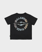 BILLABONG BOYS HOLLOW T SHIRT 2-7 BLACK SURF TEE