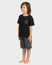 BILLABONG BOYS HOLLOW T SHIRT 2-7 BLACK SURF TEE