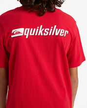 QUIKSILVER BOYS REFLEX T-SHIRT SURF GRAPHIC EVERYDAY TEE SALSA RED