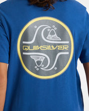 QUIKSILVER BOYS SEQUEL T-SHIRT SURF GRAPHIC EVERYDAY TEE MONACO BLUE