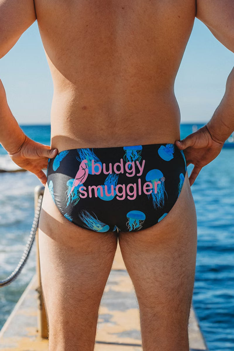 BUDGY SMUGGLER MEN'S BOX JELLY FISH SWIM BRIEFS