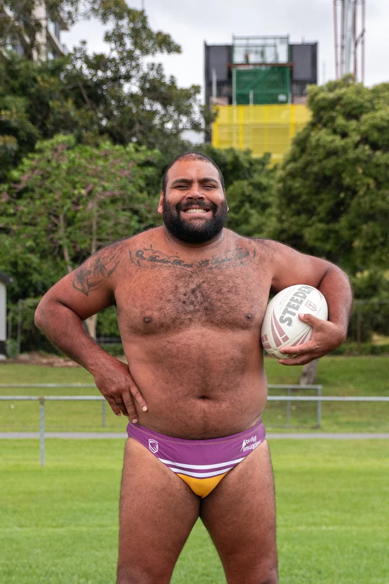 BUDGY SMUGGLER MEN'S BRISBANE BRONCOS 1999 SWIM BRIEFS